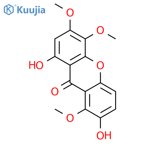 9H-XANTHEN-9-ONE, 2,8-DIHYDROXY-1,5,6-TRIMETHOXY- structure