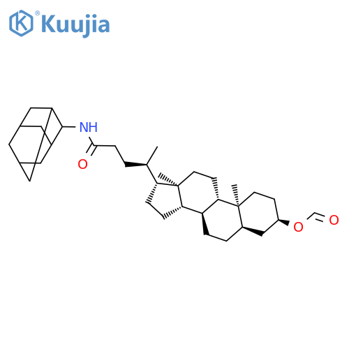 Cholan-24-amide, 3-(formyloxy)-N-tricyclo[3.3.1.13,7]dec-2-yl-, (3a,5b)- structure