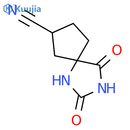 1,3-DIAZASPIRO[4.4]NONANE-7-CARBONITRILE, 2,4-DIOXO- structure