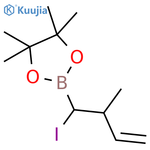 1,3,2-Dioxaborolane, 2-(1-iodo-2-methyl-3-butenyl)-4,4,5,5-tetramethyl- structure
