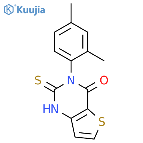 3-(2,4-dimethylphenyl)-2-thioxo-2,3-dihydrothieno[3,2-d]pyrimidin-4(1H)-one structure