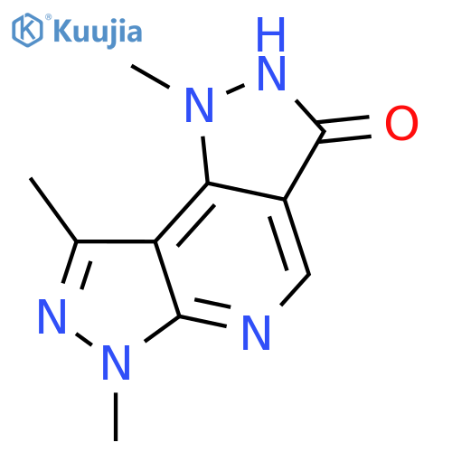 Dipyrazolo[3,4-b:3',4'-d]pyridin-3(2H)-one,1,6-dihydro-1,6,8-trimethyl- structure