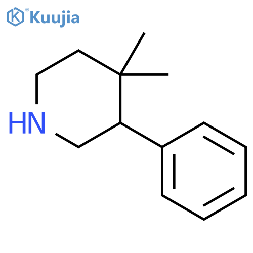 Piperidine, 4,4-dimethyl-3-phenyl- structure