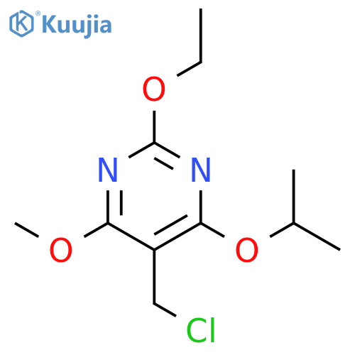 PYRIMIDINE, 5-(CHLOROMETHYL)-2-ETHOXY-4-METHOXY-6-(1-METHYLETHOXY)- structure