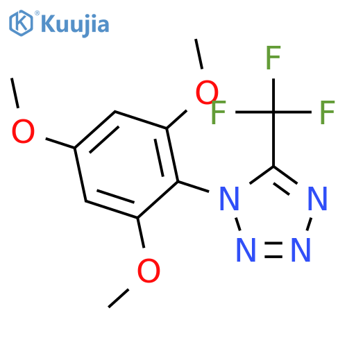 1H-TETRAZOLE, 5-(TRIFLUOROMETHYL)-1-(2,4,6-TRIMETHOXYPHENYL)- structure