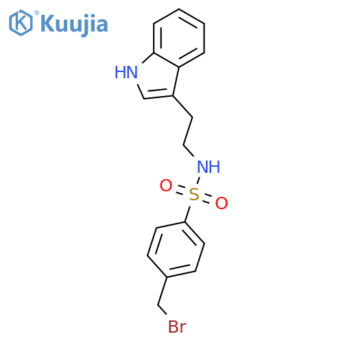 4-(Bromomethyl)-N-2-(1H-indol-3-yl)ethylbenzenesulfonamide structure