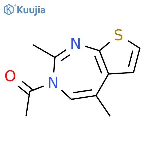 3H-Thieno[2,3-d]-1,3-diazepine, 3-acetyl-2,5-dimethyl- structure