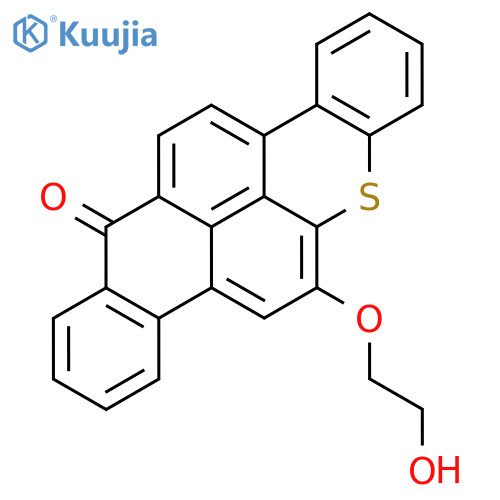 14H-Anthra[2,1,9-mna]thioxanthen-14-one, 6-(2-hydroxyethoxy)- structure
