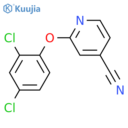 2-(2,4-dichlorophenoxy)pyridine-4-carbonitrile structure