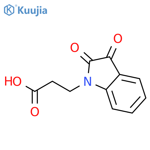 3-(2,3-Dioxo-2,3-dihydro-1H-indol-1-yl)propanoic Acid structure