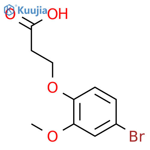 3-(4-Bromo-2-methoxyphenoxy)propanoic acid structure