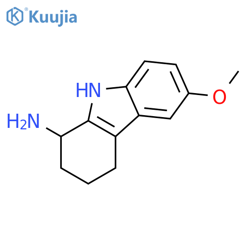 6-methoxy-2,3,4,9-tetrahydro-1H-carbazol-1-amine structure