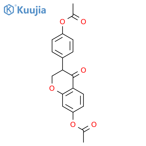 4H-1-Benzopyran-4-one,7-(acetyloxy)-3-[4-(acetyloxy)phenyl]-2,3-dihydro- structure