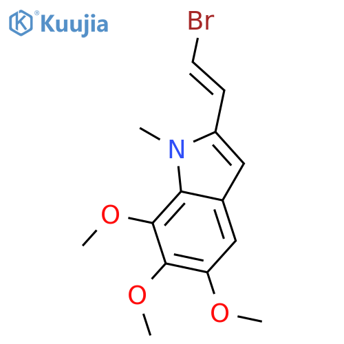 1H-Indole, 2-[(1E)-2-bromoethenyl]-5,6,7-trimethoxy-1-methyl- structure