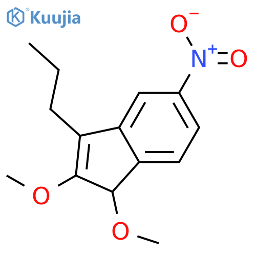 1H-Indene, 1,2-dimethoxy-5-nitro-3-propyl- structure