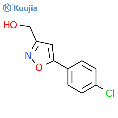 5-(4-chlorophenyl)-1,2-oxazol-3-ylmethanol structure
