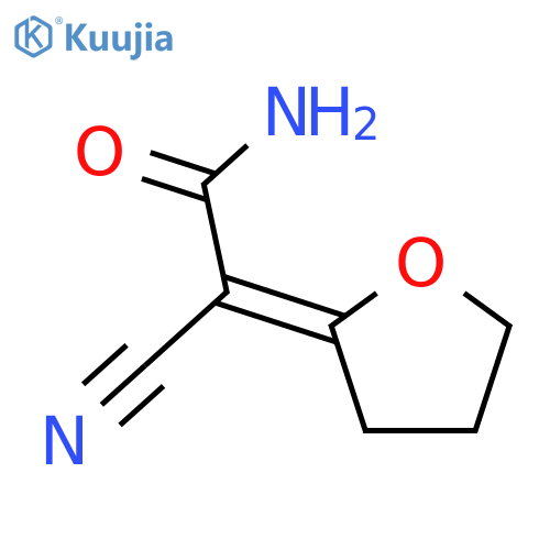 Acetamide, 2-cyano-2-(dihydro-2(3H)-furanylidene)- structure