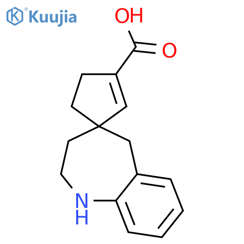 1,2,3,5-Tetrahydro-spiro4H-1-benzazepine-4,1'-2cyclopentene-3'-carboxylicacid structure