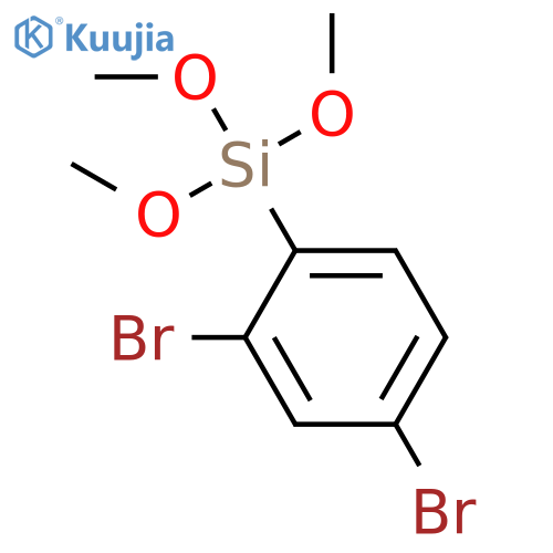 SILANE, (2,4-DIBROMOPHENYL)TRIMETHOXY- structure