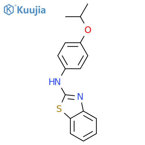 2-Benzothiazolamine, N-[4-(1-methylethoxy)phenyl]- structure