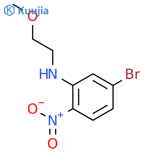 5-bromo-N-(2-methoxyethyl)-2-nitrobenzenamine structure