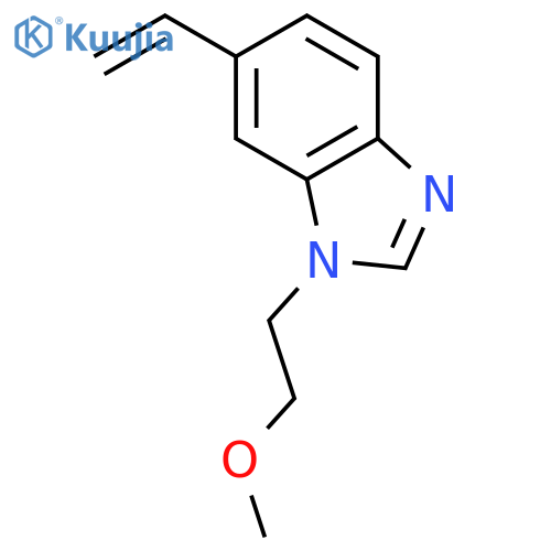 1H-Benzimidazole, 6-ethenyl-1-(2-methoxyethyl)- structure