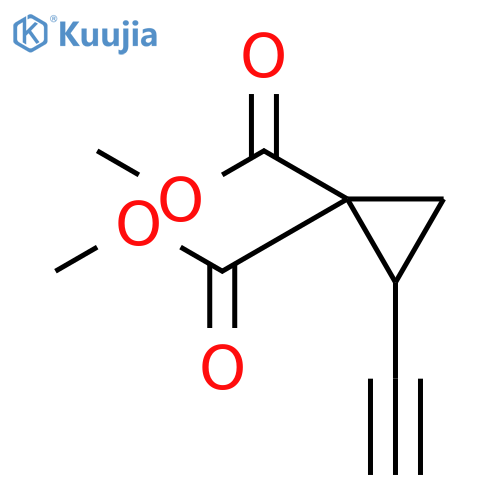 1,1-dimethyl 2-ethynylcyclopropane-1,1-dicarboxylate structure