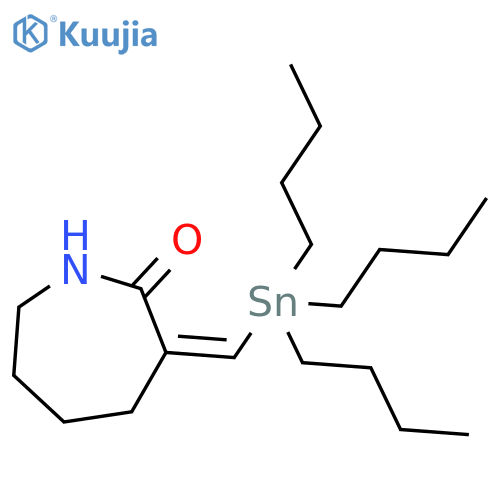 2H-AZEPIN-2-ONE, HEXAHYDRO-3-[(TRIBUTYLSTANNYL)METHYLENE]-, (3Z)- structure