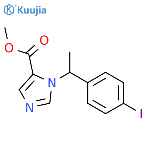 1H-Imidazole-5-carboxylic acid, 1-[(1R)-1-(4-iodophenyl)ethyl]-, methylester structure