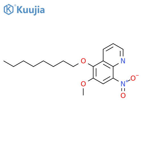 QUINOLINE, 6-METHOXY-8-NITRO-5-(OCTYLOXY)- structure