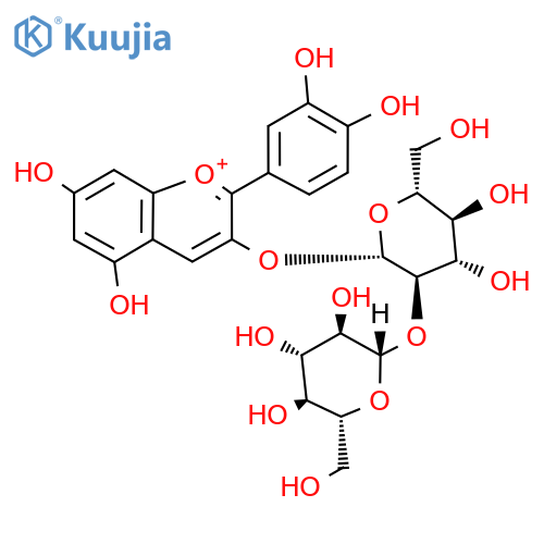 Cyanidin 3-O-sophoroside structure