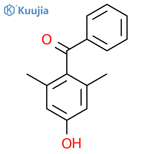 4-benzoyl-3,5-dimethylphenol structure