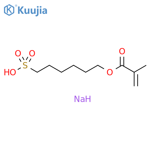 2-Propenoic acid, 2-methyl-, 6-sulfohexyl ester, sodium salt (1:1) structure