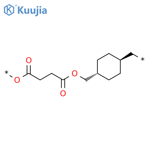 Poly[oxy(1,4-dioxo-1,4-butanediyl)oxymethylene-trans-1,4-cyclohexanediylmethylene] structure