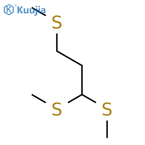 PROPANE, 1,1,3-TRIS(METHYLTHIO)- structure