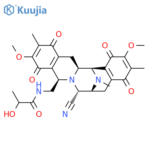 Propanamide,N-[(7-cyano-1,5,6,7,9,10,13,14,14a,15-decahydro-2,11-dimethoxy-3,12,16-trimethyl-1,4,10,13-tetraoxo-6,15-imino-4H-isoquino[3,2-b][3]benzazocin-9-yl)methyl]-2-hydroxy-(9CI) structure