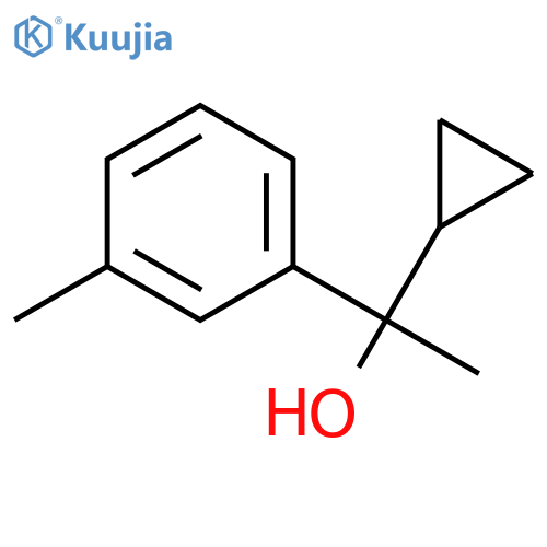 1-cyclopropyl-1-(3-methylphenyl)ethanol structure