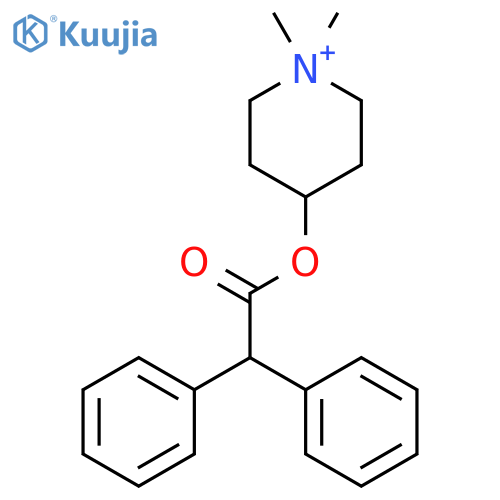 4-diphenylacetoxy-1,1-dimethylpiperidinium structure