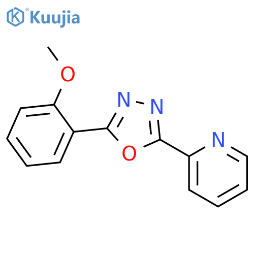 Pyridine, 2-[5-(2-methoxyphenyl)-1,3,4-oxadiazol-2-yl]- structure
