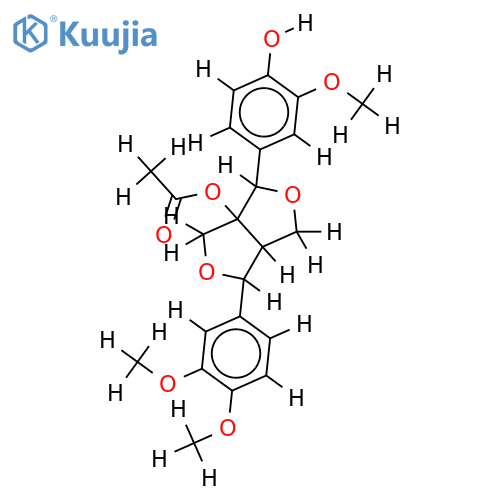 (+)-1-acetoxypinoresinol 4''-O-methyl ether structure
