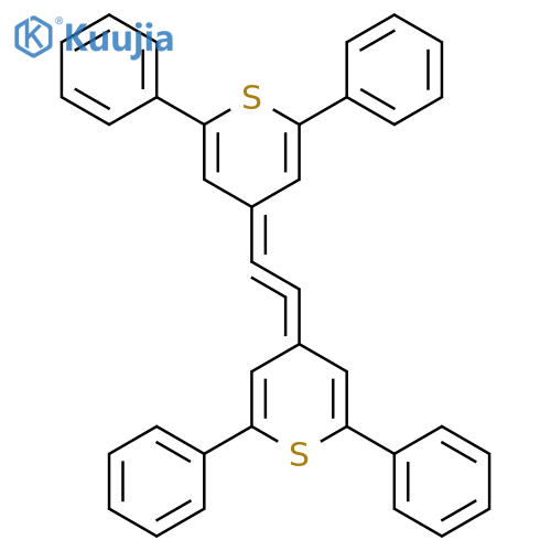 4H-THIOPYRAN, 4,4'-(1,2-ETHENEDIYLIDENE)BIS[2,6-DIPHENYL- structure