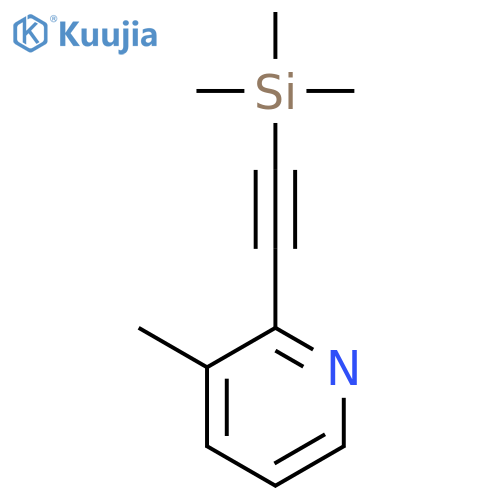 PYRIDINE, 3-METHYL-2-[(TRIMETHYLSILYL)ETHYNYL]- structure