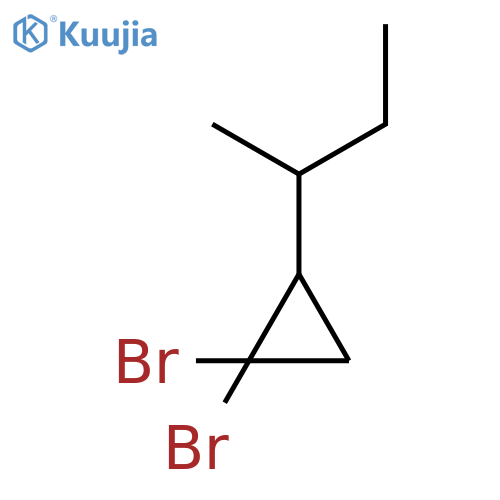 1,1-Dibromo-2-(butan-2-yl)cyclopropane structure