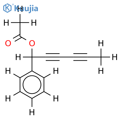 1-Phenyl-1-acetoxy-hexadiin-(2,4) structure