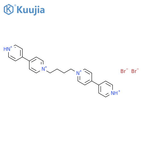 4,4'-BIPYRIDINIUM, 1,1''-(1,4-BUTANEDIYL)BIS-, DIBROMIDE structure