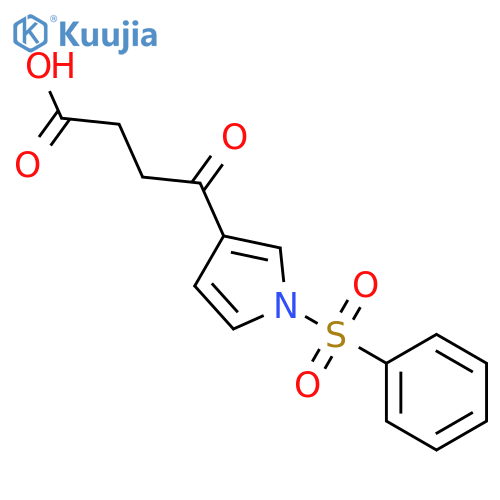 4-Oxo-4-1-(phenylsulfonyl)-1H-pyrrol-3-ylbutanoic Acid structure