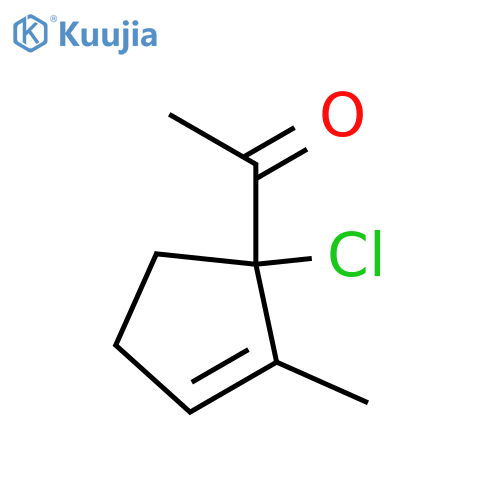 Ethanone,  1-(1-chloro-2-methyl-2-cyclopenten-1-yl)- structure