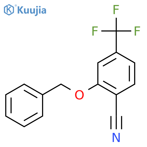 2-(Benzyloxy)-4-(trifluoromethyl)benzonitrile structure