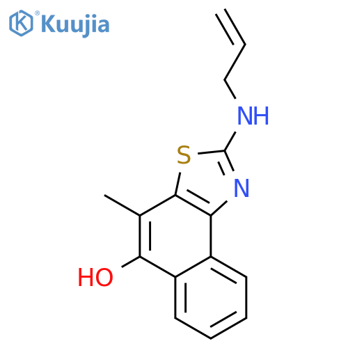 Naphtho[1,2-d]thiazol-5-ol,4-methyl-2-(2-propen-1-ylamino)-, hydrochloride (1:1) structure