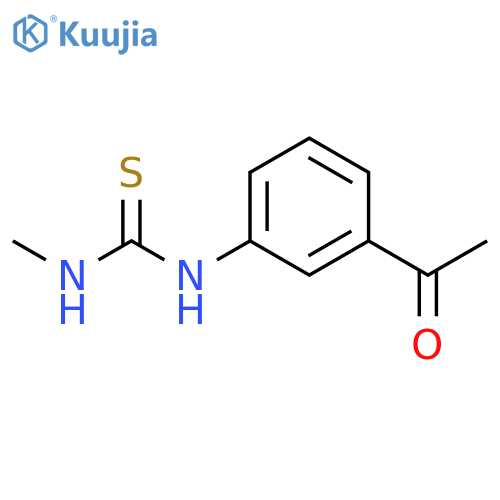 Thiourea, N-(3-acetylphenyl)-N'-methyl- structure